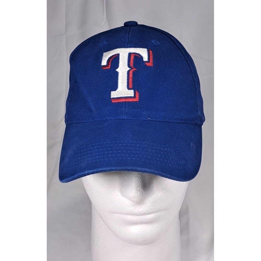 BD&A Texas Rangers MLB Baseball‎ Cap Hat Royal Blue Cotton Adjustable Strapback